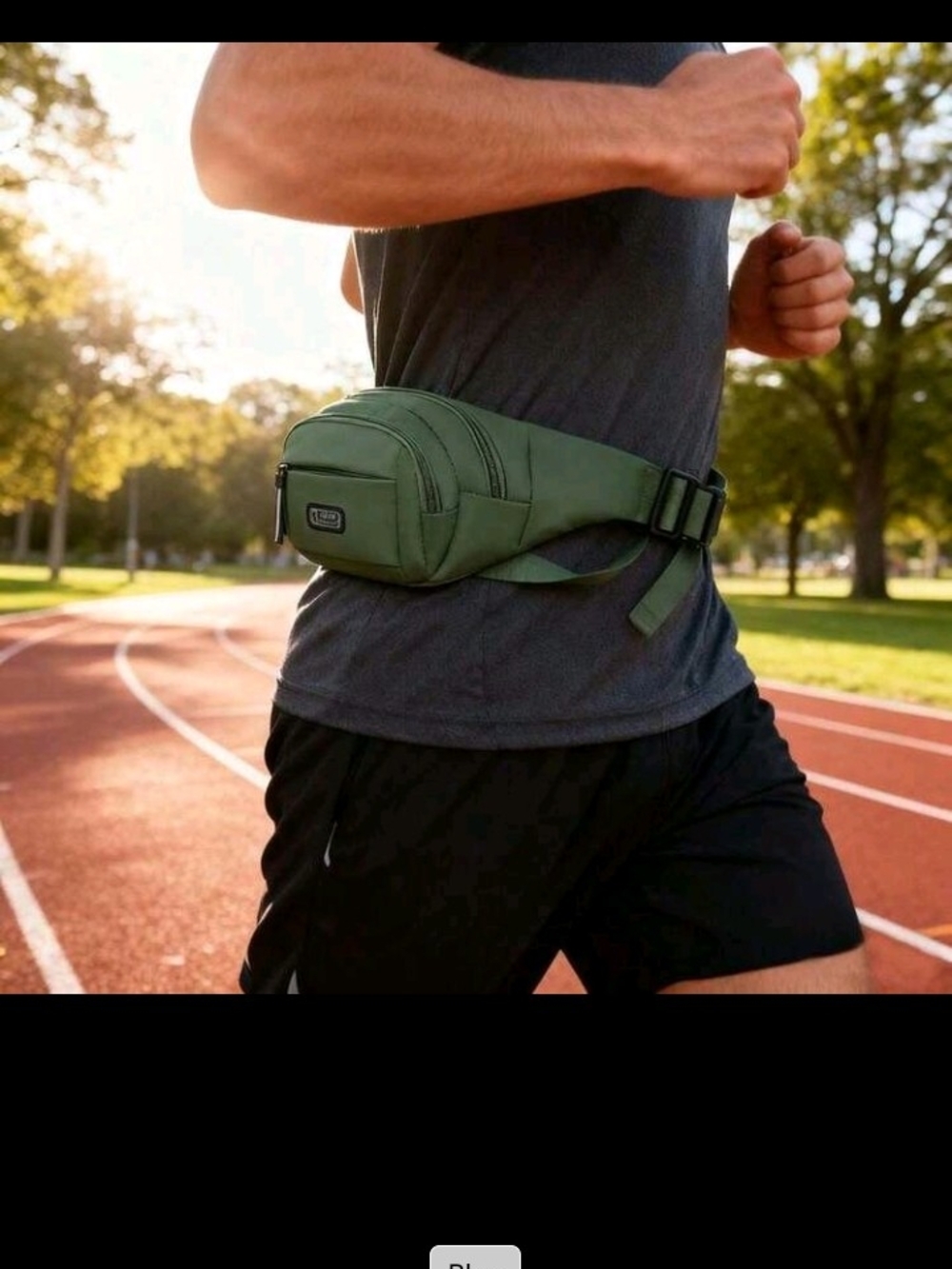 Classic Olive Green Waist Pack - Unbranded